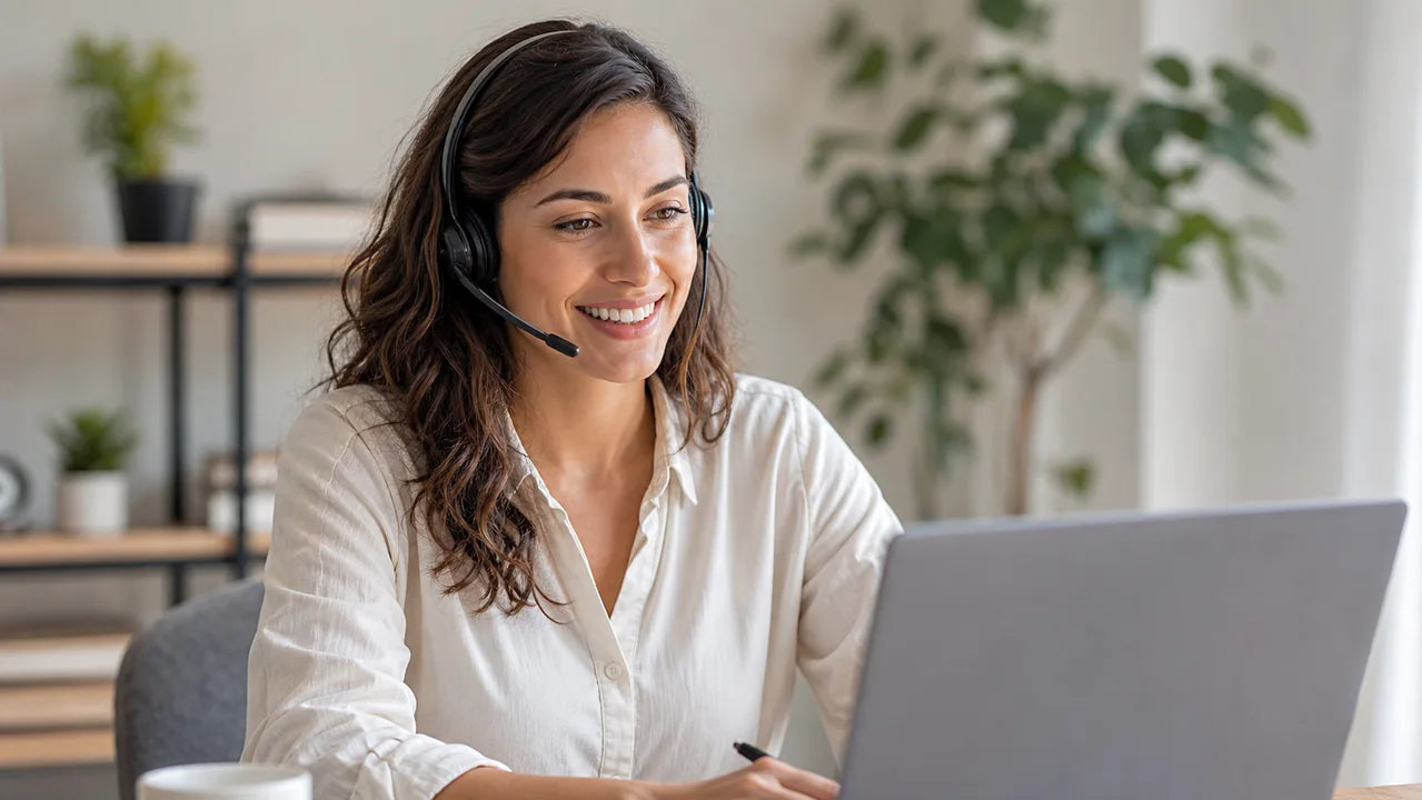 Up-Date customer support representative ready to help